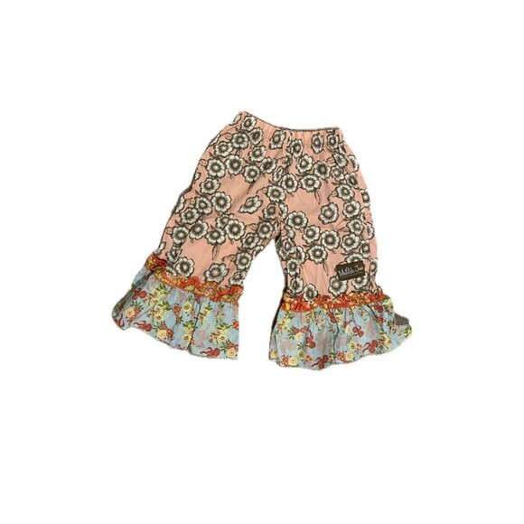 Matilda Jane Serendipity Size 4 Strawberry Bloom Ruffles Wide Leg Pant - Picture 1 of 5